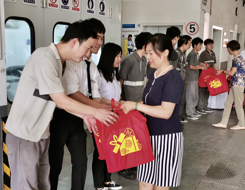 张悦赴金昌汽车杭州辰宝店慰问