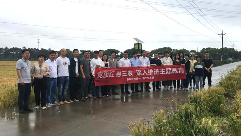 浙农股份第一、二党支部与省植保农药站党支部开展主题教育联学共建活动